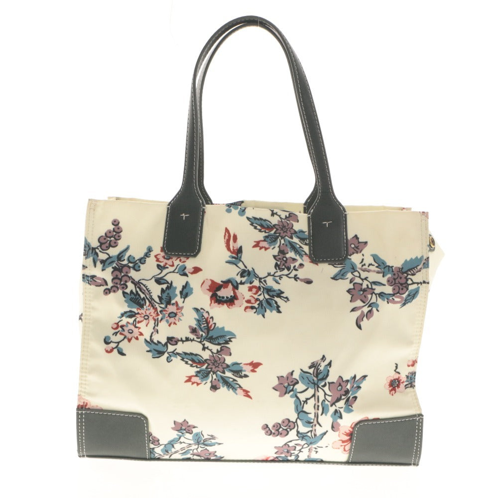 ■ Tory Burch Tote Bag Hand Bag Ella Series Flower Print Ella Lyonnaise Women's Ivory Khaki Gray etc. With dust bag