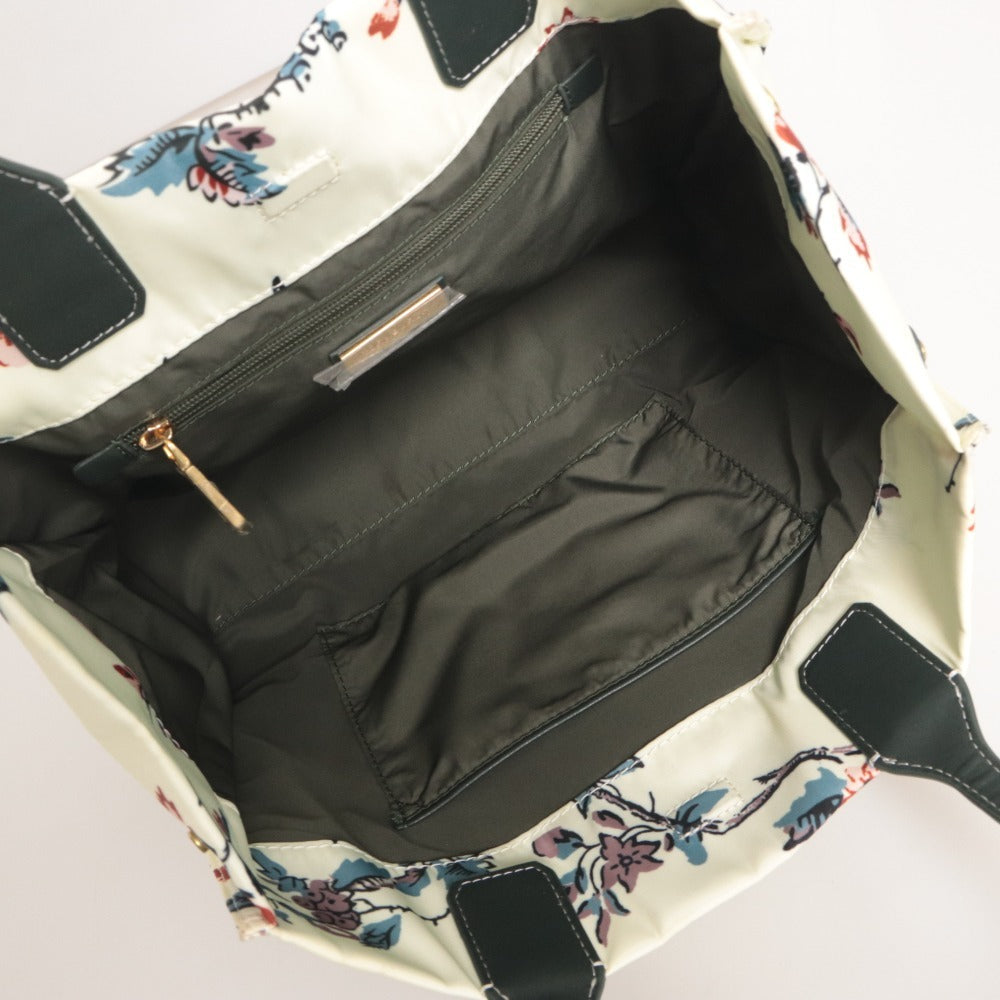 ■ Tory Burch Tote Bag Hand Bag Ella Series Flower Print Ella Lyonnaise Women's Ivory Khaki Gray etc. With dust bag