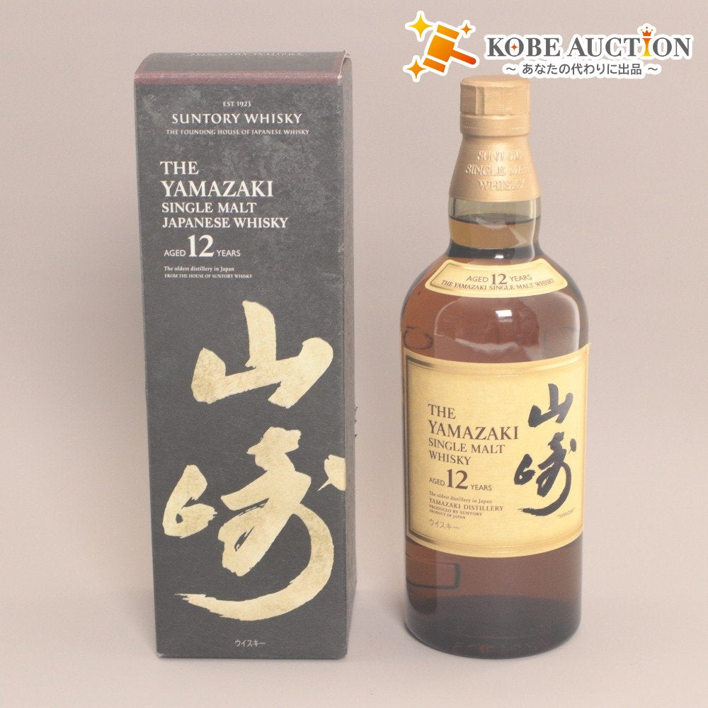 ■ 酒 サントリー ウイスキー 山崎 12年 シングルモルト 700ml 43% 未開栓 未使用 箱付き