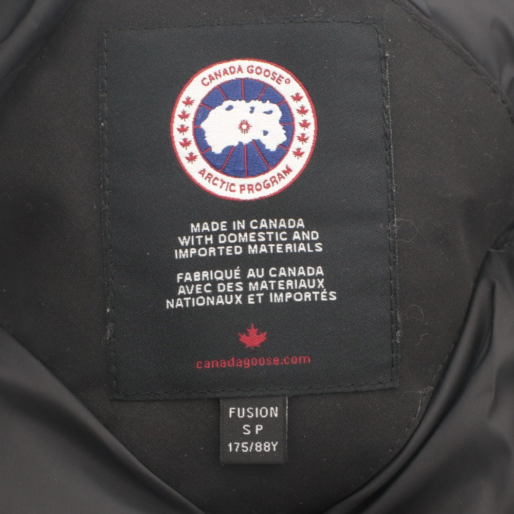 ■ CANADA GOOS カナダグース ダウンジャケット アウター ファスナー フード メンズ 175/88Y (S相当) ブラック