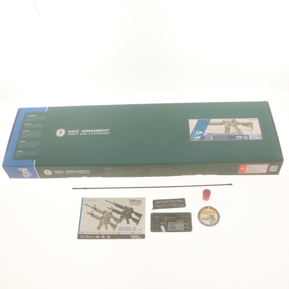 ■ G&G ARMAMENT 電動ガン CM16 Carbine Light DST EGC-16P-CAL-DNB-NCM コムバットマシーン M4カービン エアガン CE〇 付属品付き 動作品